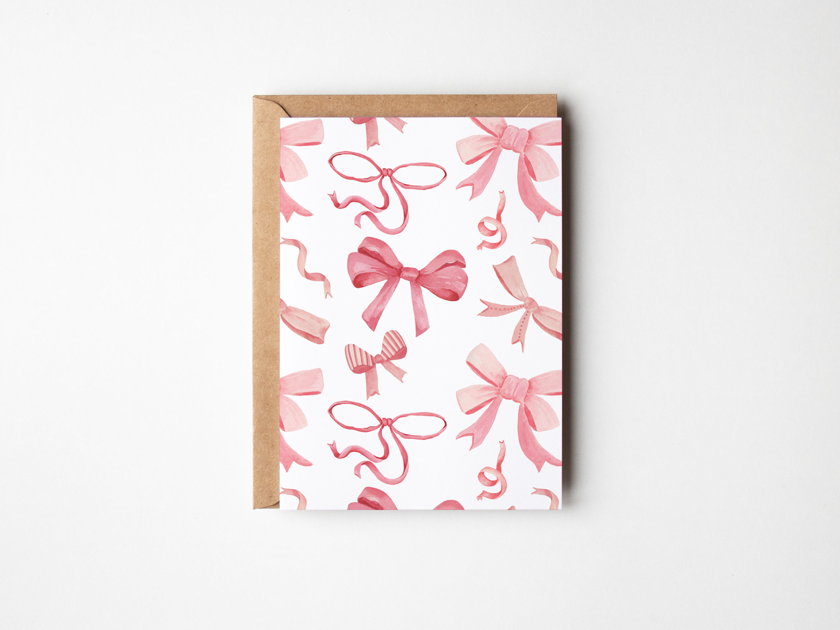 Pink Ribbons and Bows Card