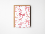 Load image into Gallery viewer, Pink Ribbons and Bows Card
