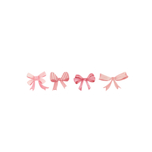 Row of Pink Bows Vinyl Sticker