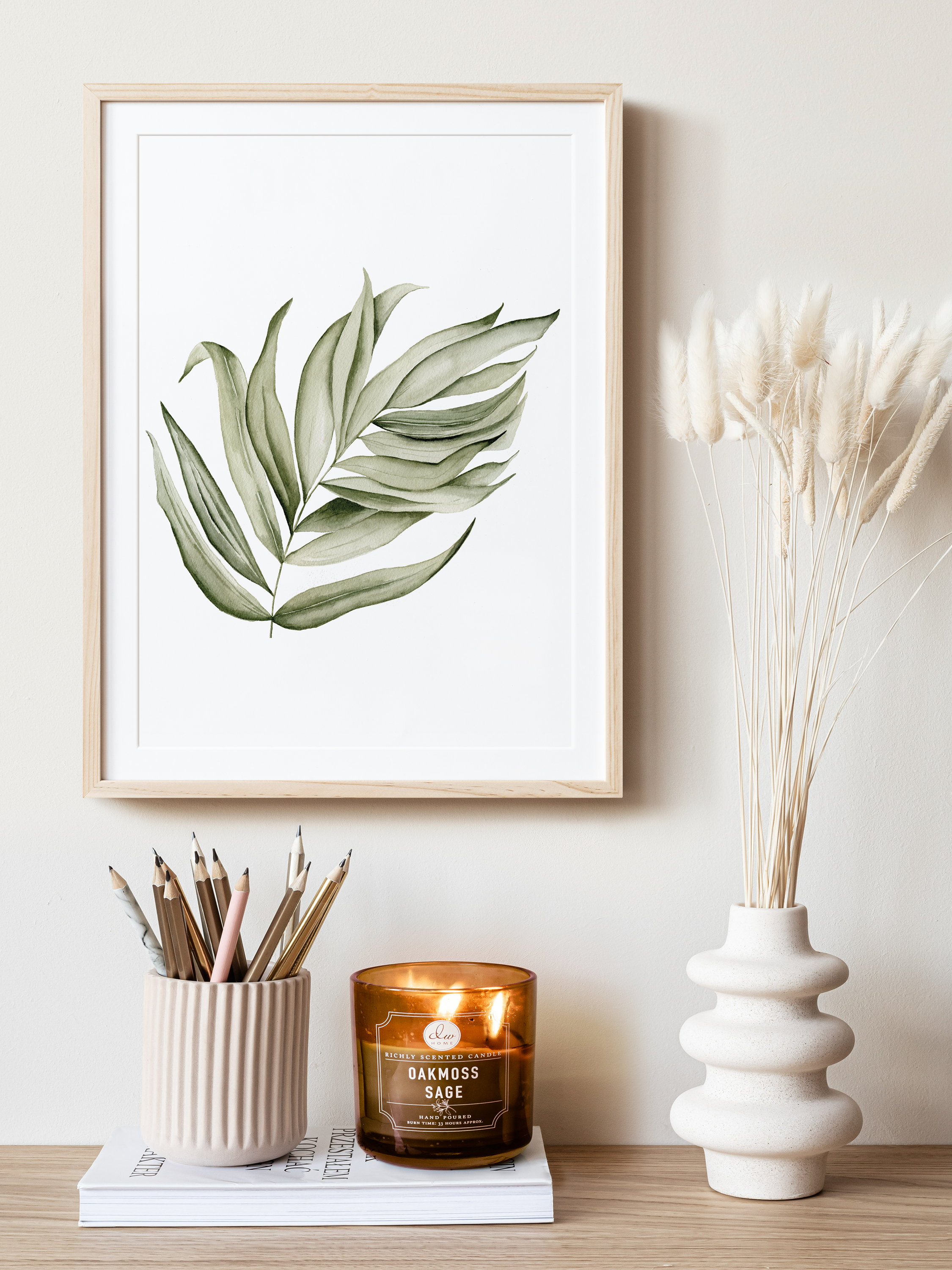 Palm Leaf Art Print