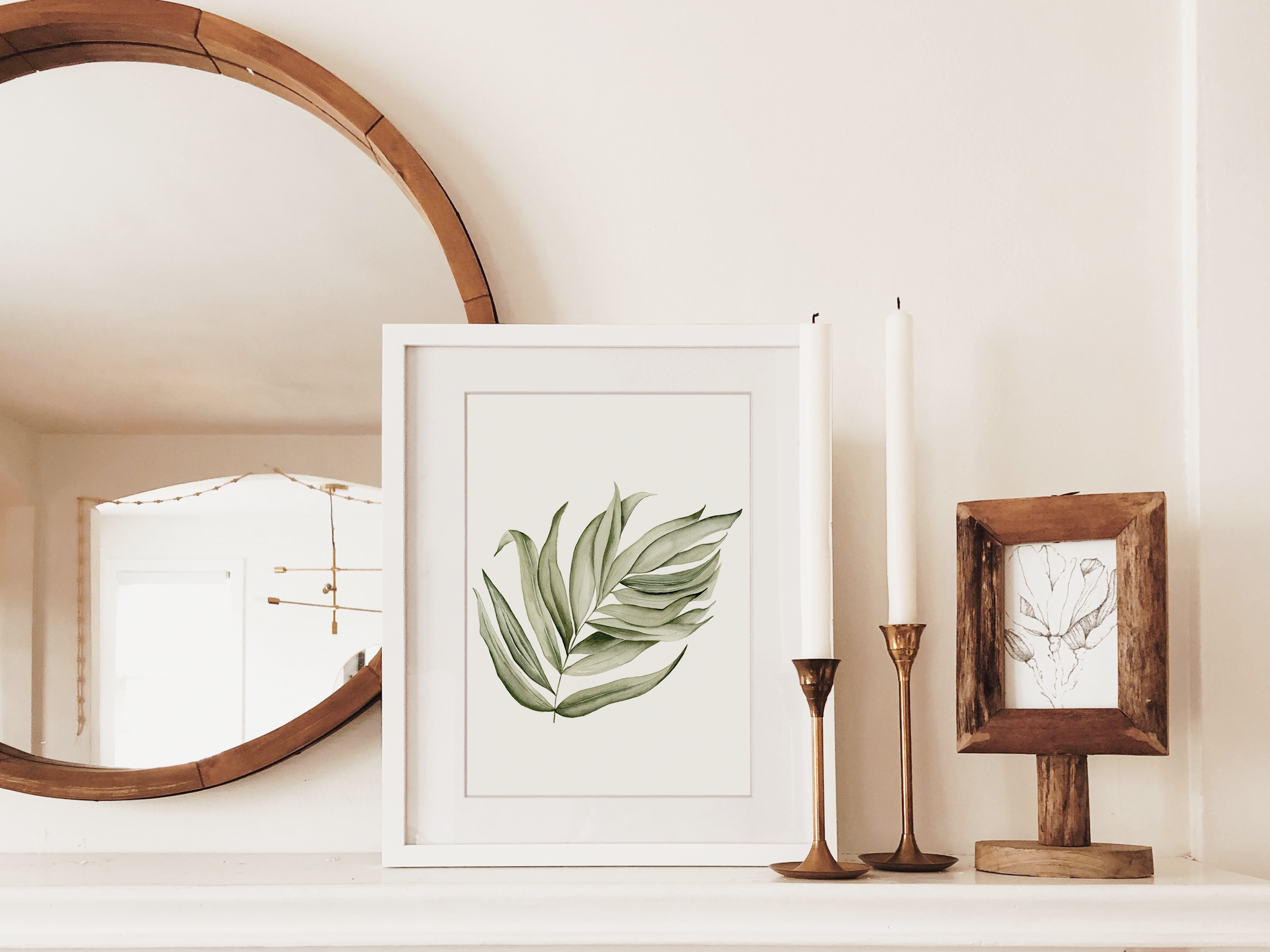 Palm Leaf Art Print