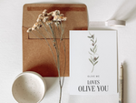 Load image into Gallery viewer, Olive Me Loves Olive You Greeting Card
