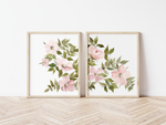 Load image into Gallery viewer, Set of Two Pink Wild Roses Art Print
